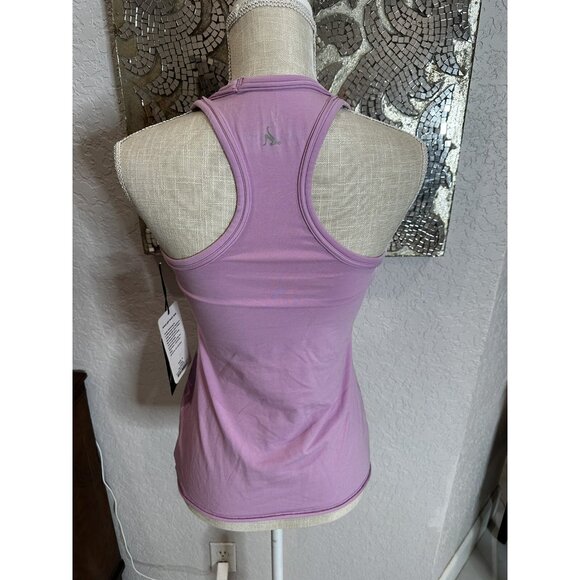 Nancy Rose Performance Lilac Racerback Tank Top Size 4 Pima Cotton Blend  Lycra - Picture 3 of 9